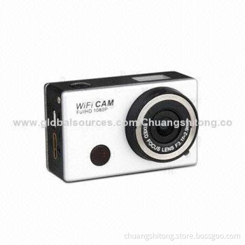 Full HD Waterproof Camera, 1,080P, Driving H.264 Format, Bike/Helmet/Portable Wi-Fi